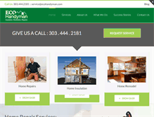Tablet Screenshot of ecohandyman.com